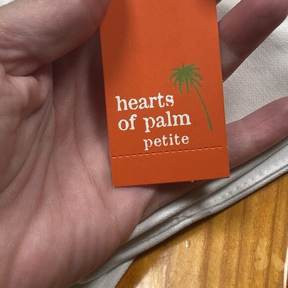 Hearts Of Palm Capris Women's 10P Pull-On White Stretch Studded Slit NEW - Picture 5 of 6